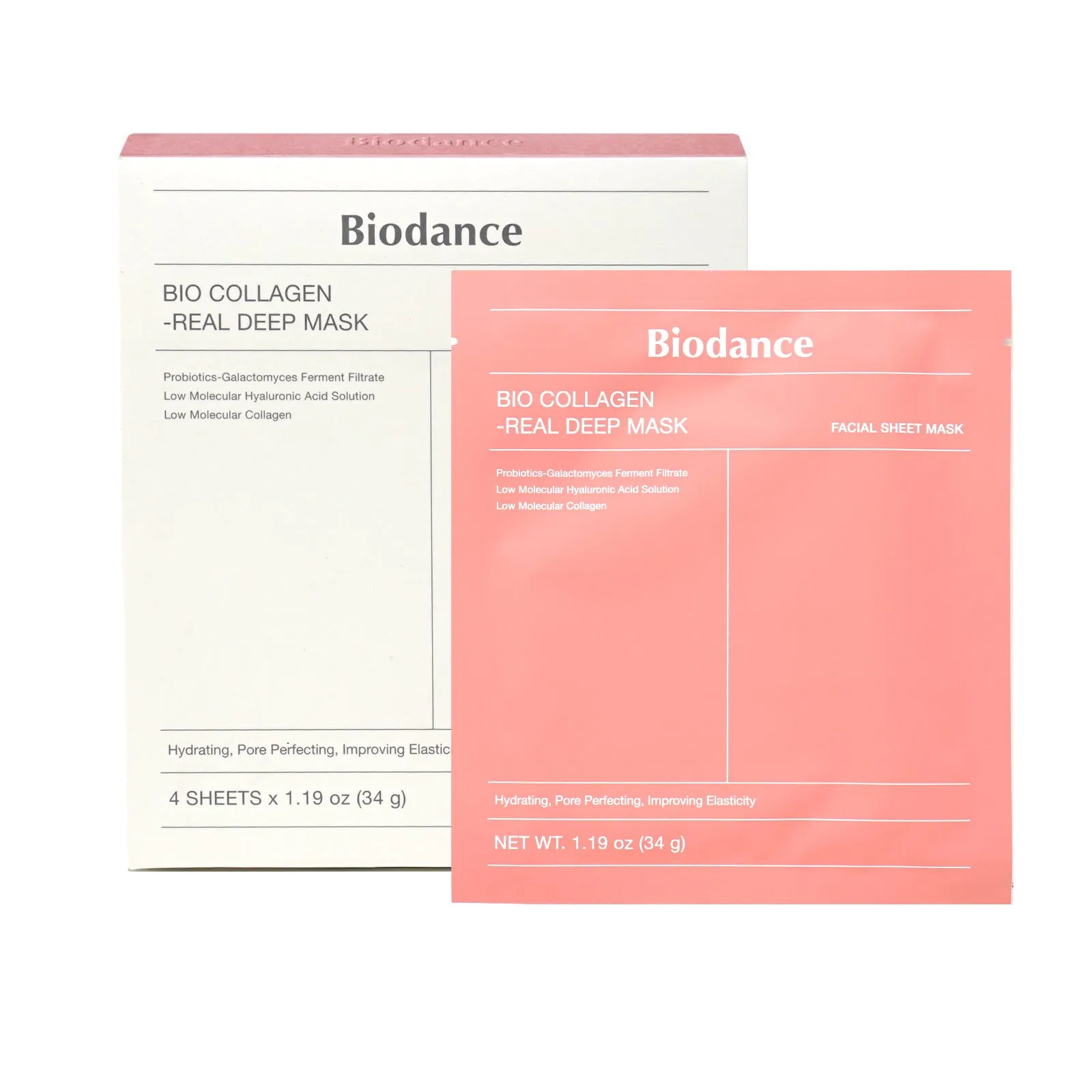 [ BIODANCE ] Bio-Collagen Real Deep Mask 1.19 oz x 4 ea