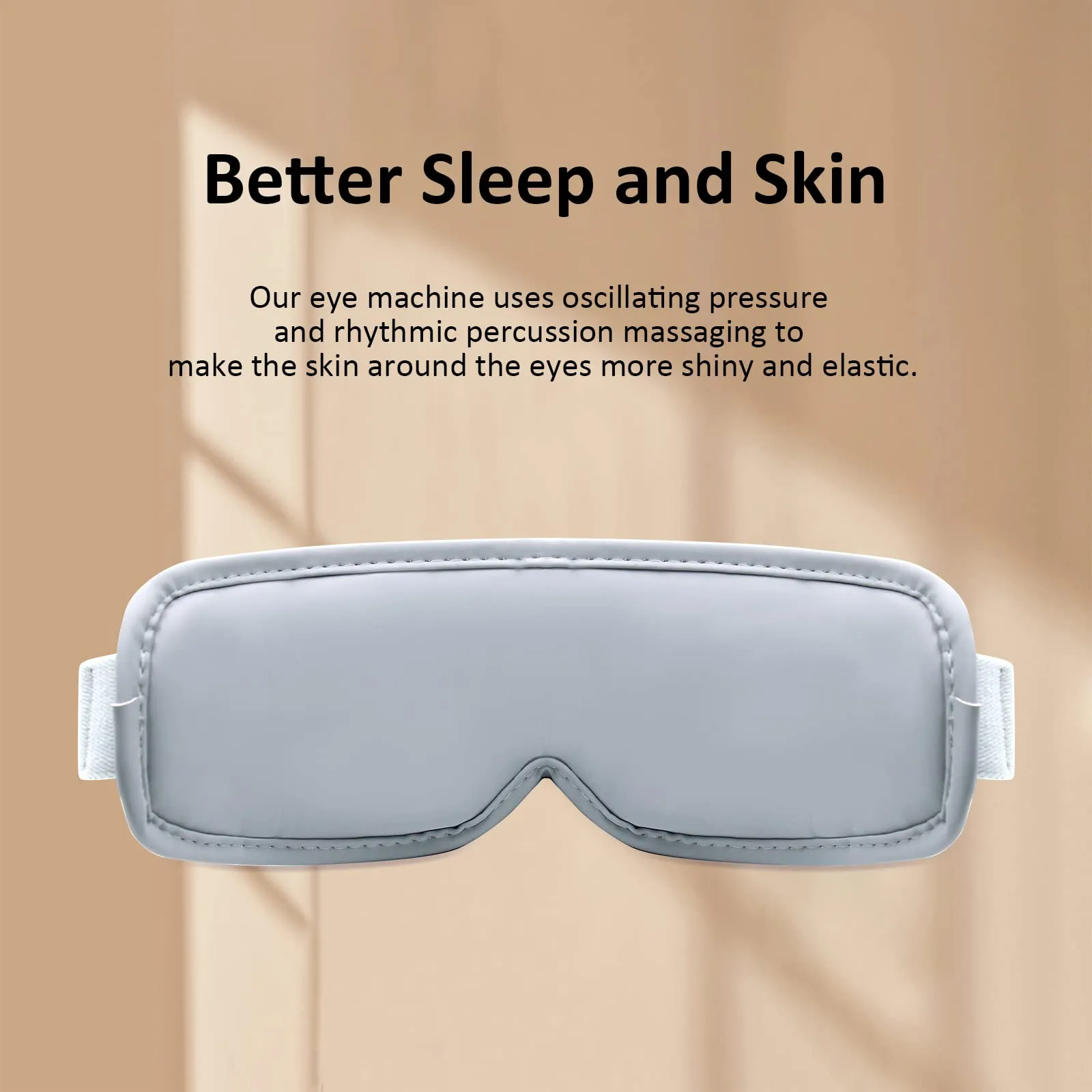 ?????????????? ?????? ???????????????? - Eye Massager with Heat & Bluetooth Music, Electric Vibration Eye Mask for Headache Stress Relief Eye Relax Travel Office Home Car