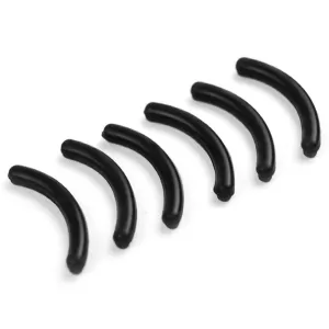 100 Pieces Eyelash Curler Refills Pads Silicone Rubber Eyelash Curler Replacement Refills Pads for Universal Eyelash Curler, Black