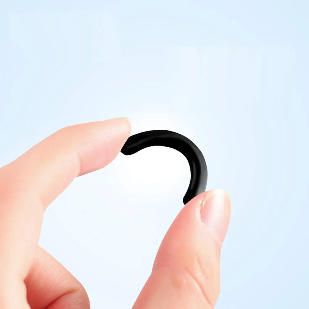 100 Pieces Eyelash Curler Refills Pads Silicone Rubber Eyelash Curler Replacement Refills Pads for Universal Eyelash Curler, Black