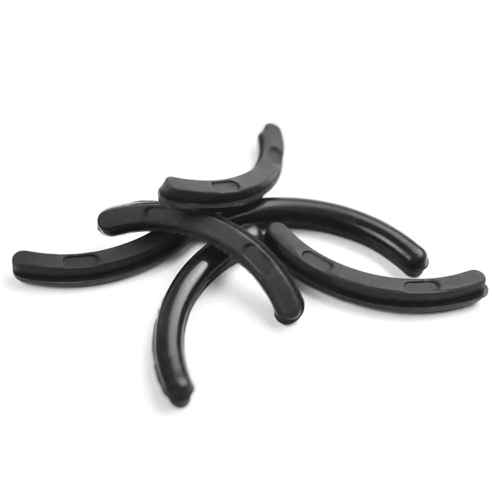 100 Pieces Eyelash Curler Refills Pads Silicone Rubber Eyelash Curler Replacement Refills Pads for Universal Eyelash Curler, Black