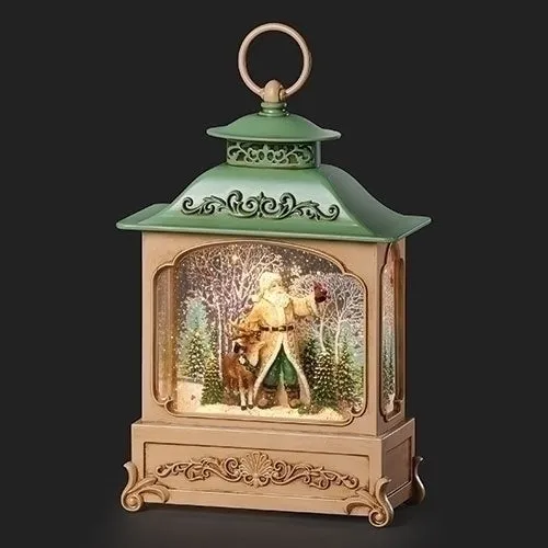 12"H Lighted Swirl Santa, Deer