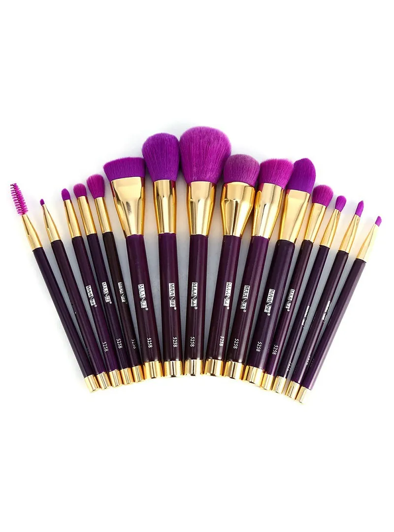 15Pcs Makeup Brushes Set Professional Blush Powder
