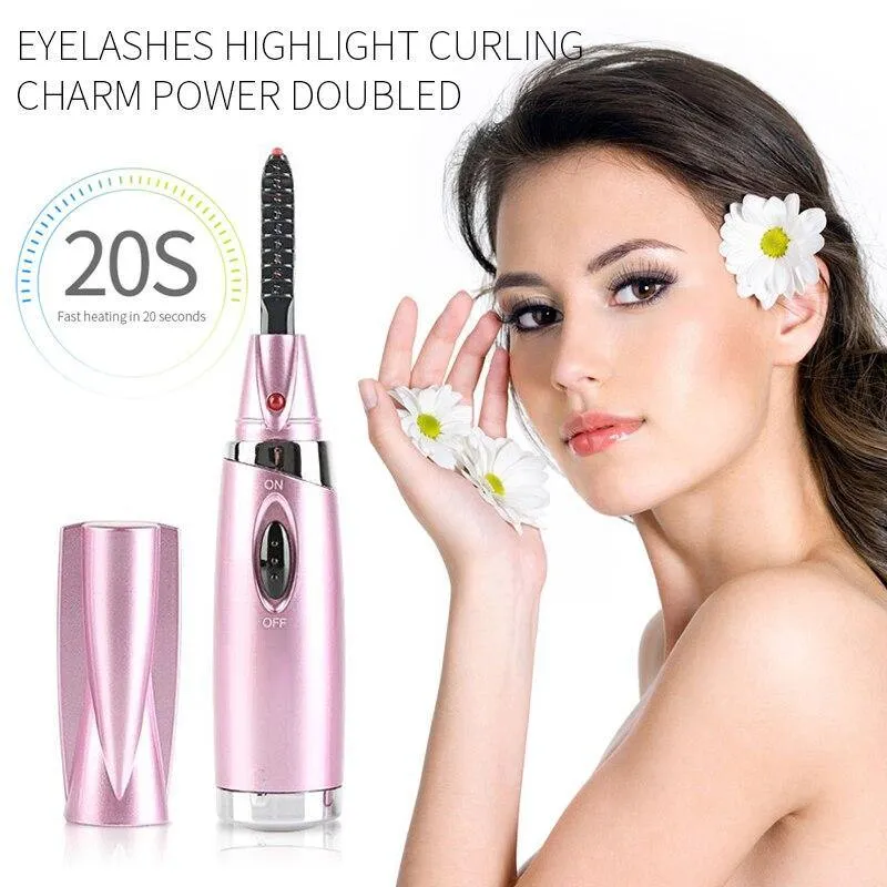 1pc 6 Colors Electric Eyelash Curler Electric Heating Eyelash Clip
