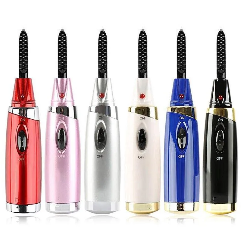 1pc 6 Colors Electric Eyelash Curler Electric Heating Eyelash Clip