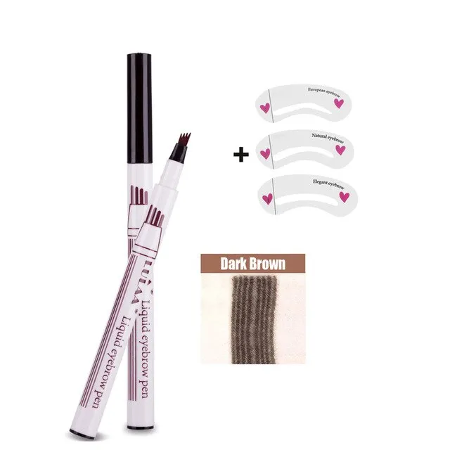 1Pcs Women Makeup Sketch Liquid Eyebrow Pencil  Waterproof Brown Eye Brow Tattoo Dye Tint Pen Liner Long Lasting Eyebrow