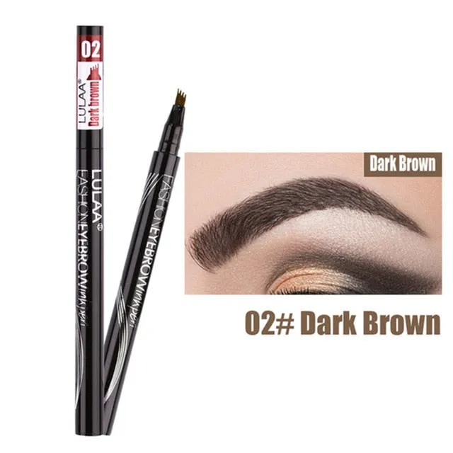 1Pcs Women Makeup Sketch Liquid Eyebrow Pencil  Waterproof Brown Eye Brow Tattoo Dye Tint Pen Liner Long Lasting Eyebrow