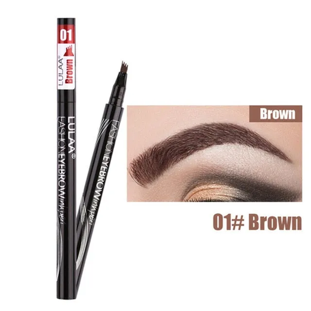 1Pcs Women Makeup Sketch Liquid Eyebrow Pencil  Waterproof Brown Eye Brow Tattoo Dye Tint Pen Liner Long Lasting Eyebrow