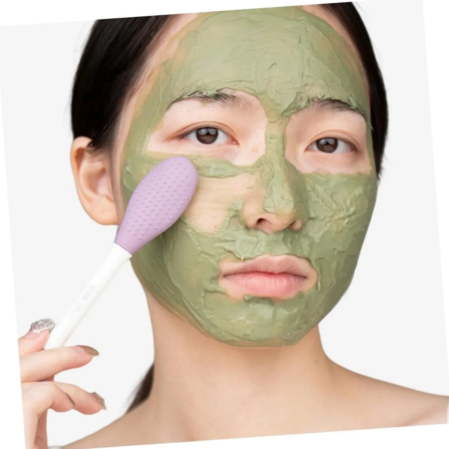 2-in-1 Double-Headed Silicone Face Mask Brush (1pc)