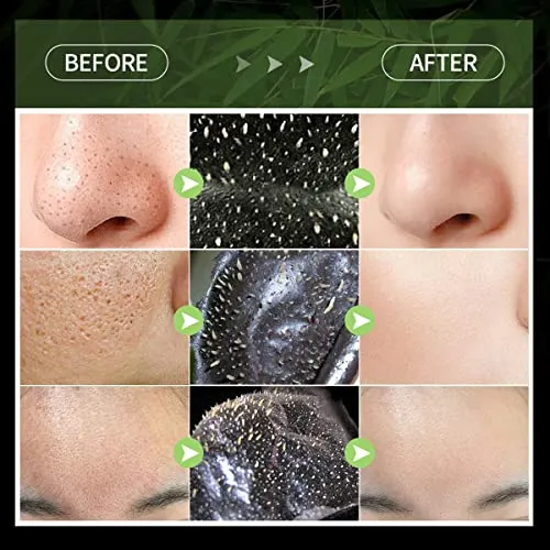 2 Packs Blackhead Remover Mask, Peel Off Facial Mask, Charcoal Facial Mask, Deep Purifying & Pore Shrinking Black Mask, Blackhead Mask For All Skin Types