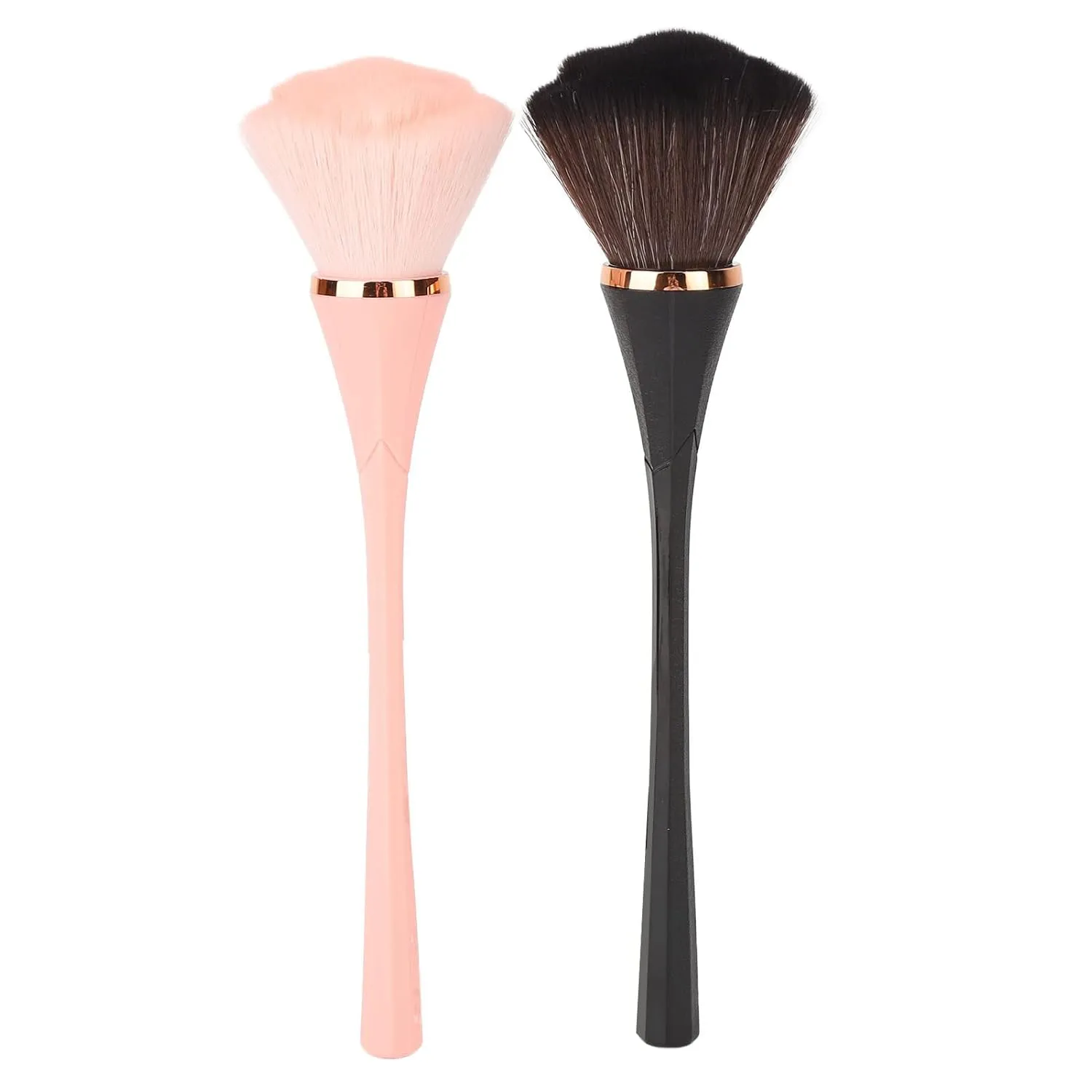 2 Pcs Makeup Brushes Set Accurate Coloring Smudge 3D Soft Rich Slender Loose Powder Blush Large Makeup Brush
