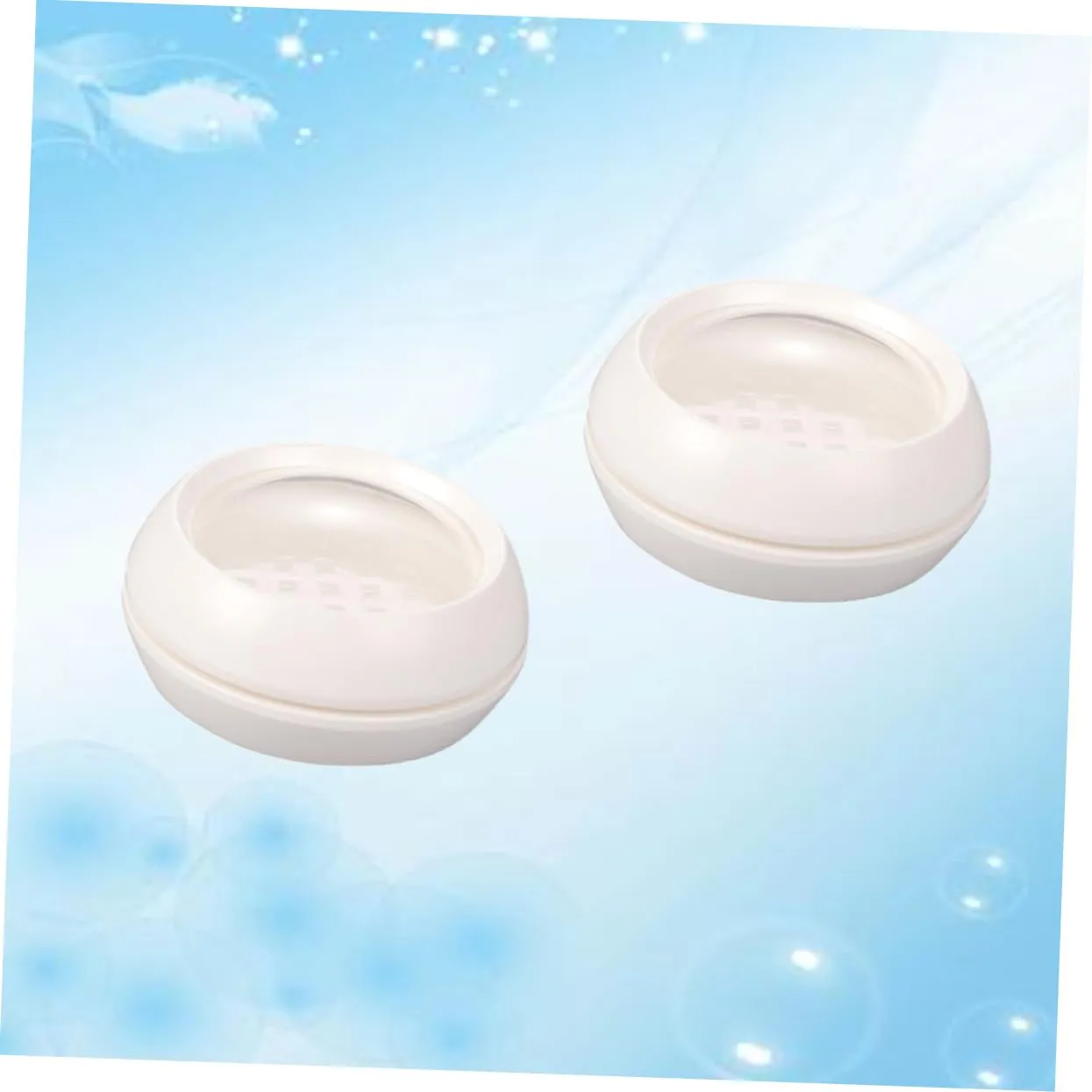 2pcs Portable Loose Powder Containers Double Layer Makeup Powder Box Sifter Cosmetic Case for Women and Girls for Travel and Daily Use