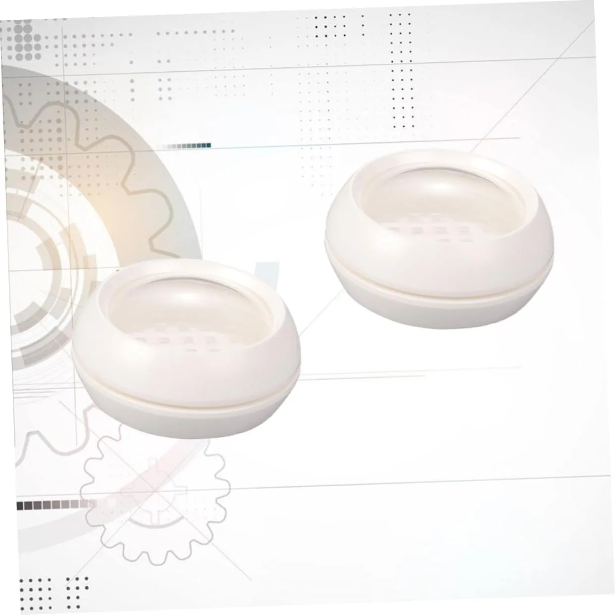 2pcs Portable Loose Powder Containers Double Layer Makeup Powder Box Sifter Cosmetic Case for Women and Girls for Travel and Daily Use