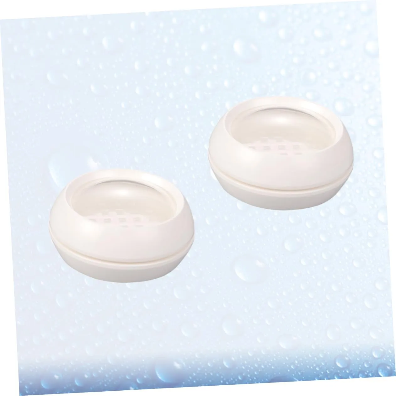2pcs Portable Loose Powder Containers Double Layer Makeup Powder Box Sifter Cosmetic Case for Women and Girls for Travel and Daily Use