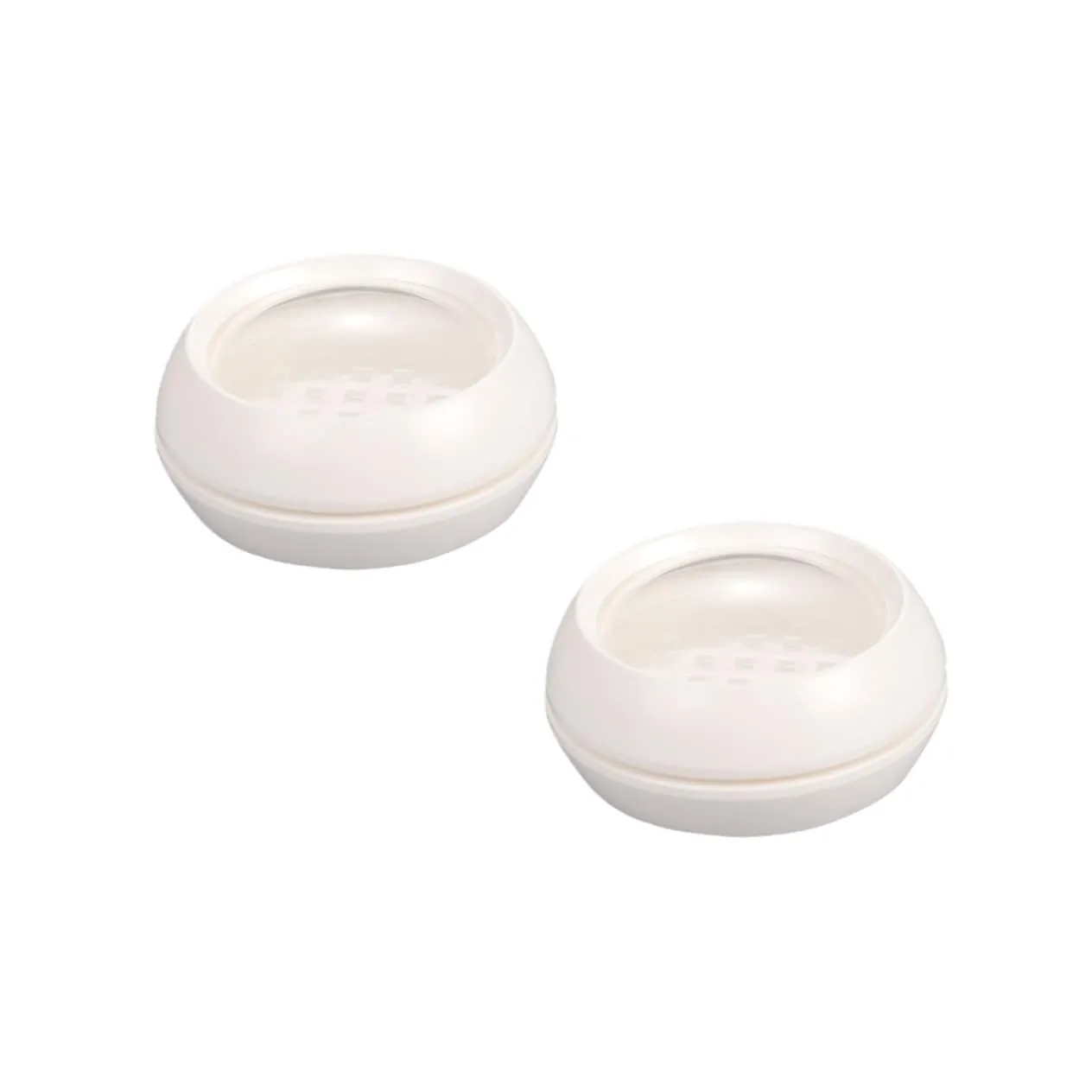 2pcs Portable Loose Powder Containers Double Layer Makeup Powder Box Sifter Cosmetic Case for Women and Girls for Travel and Daily Use