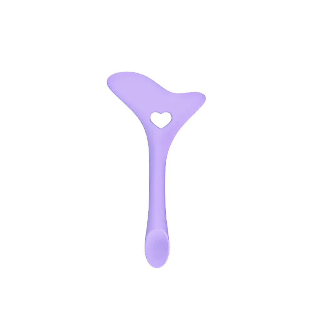 2Pcs Silicone Eyeliner Lipstick Drawing Aids Multi-function Makeup Tools Guide Tool Purple