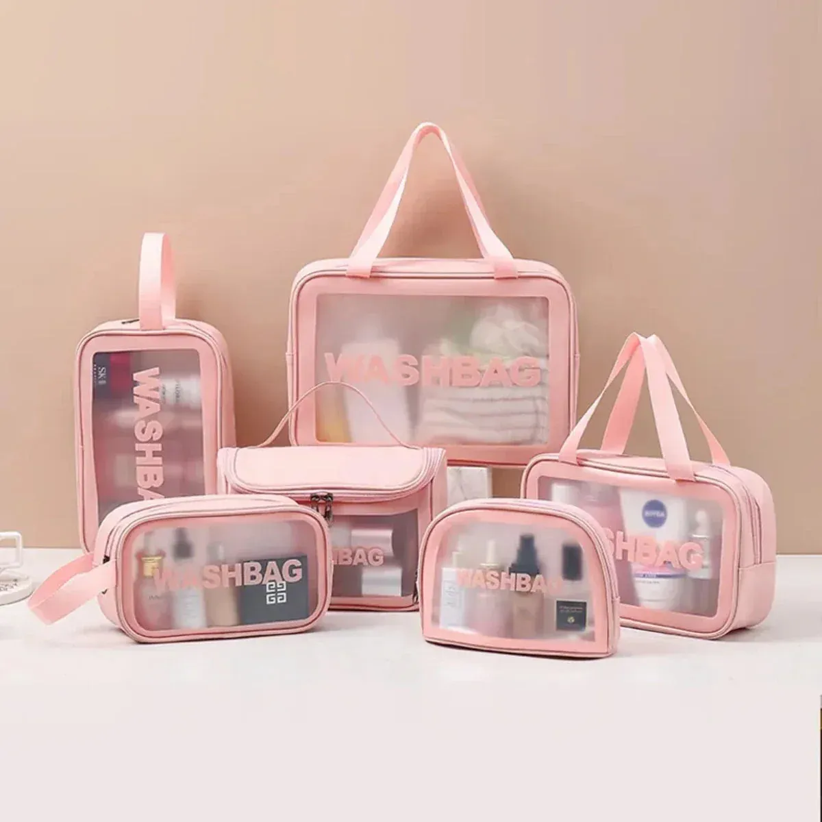 3-Piece Waterproof Travel Cosmetic Organiser