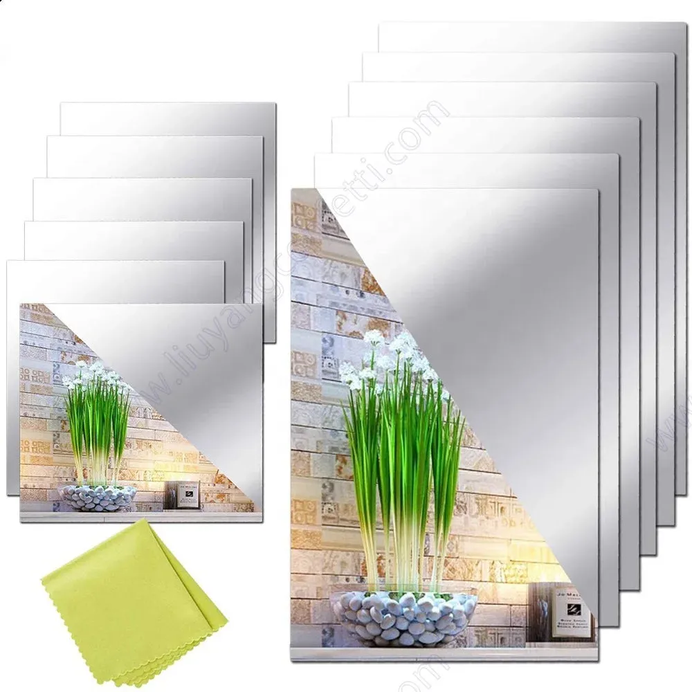 3D Mirror Wall Stickers Home Living Room Decoration