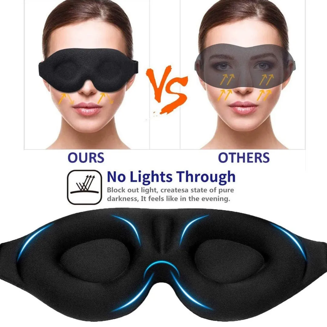 3D Sleeping Eye Mask & Cooling Ice Globes Facial Massager Tool Pack(Bulk 3 Sets)