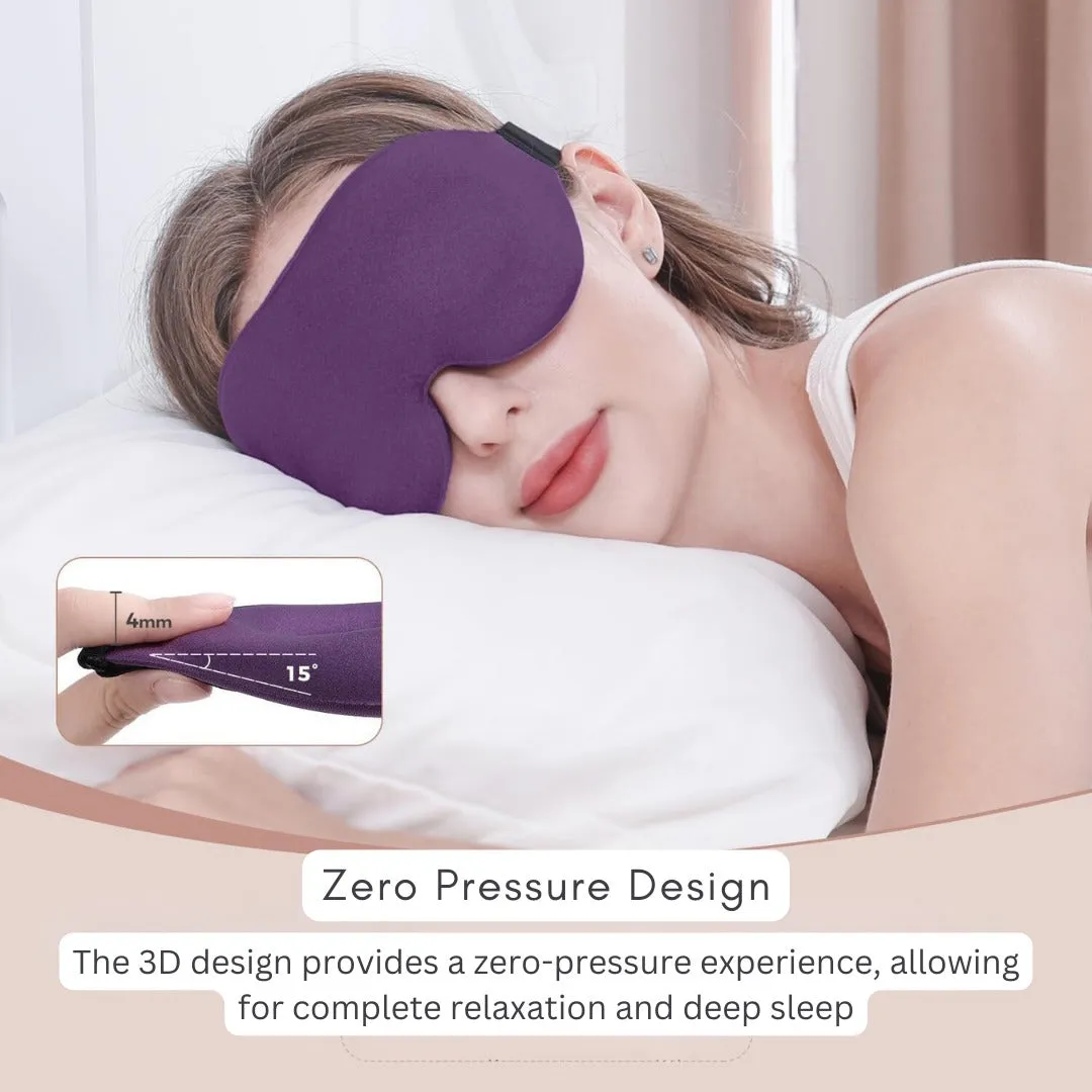 3D Sleeping Eye Mask & Cooling Ice Globes Facial Massager Tool Pack(Bulk 3 Sets)