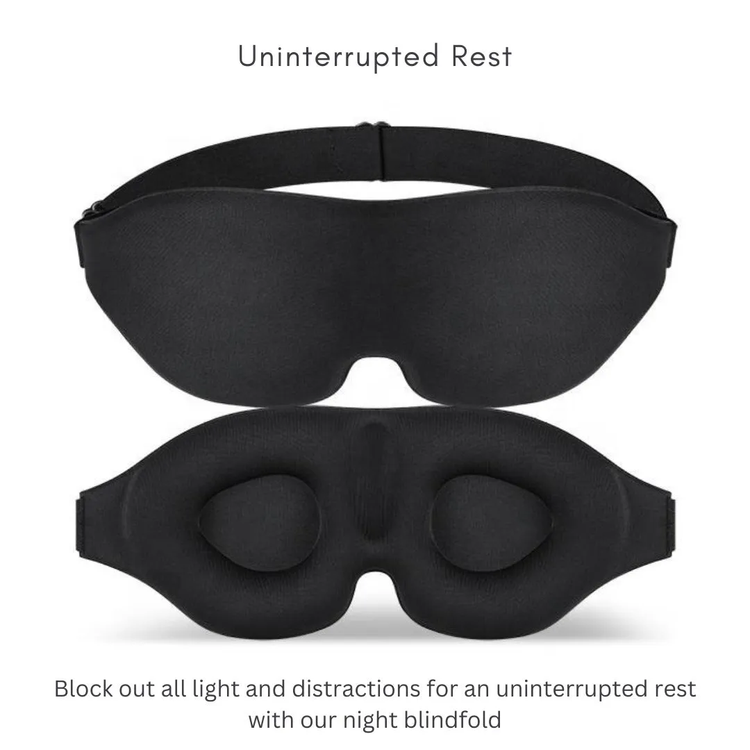 3D Sleeping Eye Mask & Cooling Ice Globes Facial Massager Tool Pack(Bulk 3 Sets)