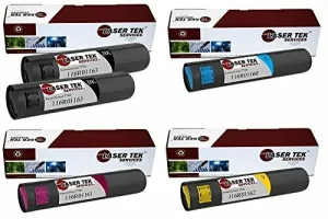 5 Pack Compatible Xerox Phaser 7760 Toner Cartridge Replacements for the Xerox 106R01163, 106R01160, 106R01161, 106R01162 (2 Black, Cyan, Magenta, Yellow)