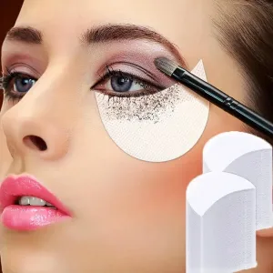 50-Pack: Alcohol-Free Protector Guards for Eyeliner, Mascara, and Lip Makeup Application