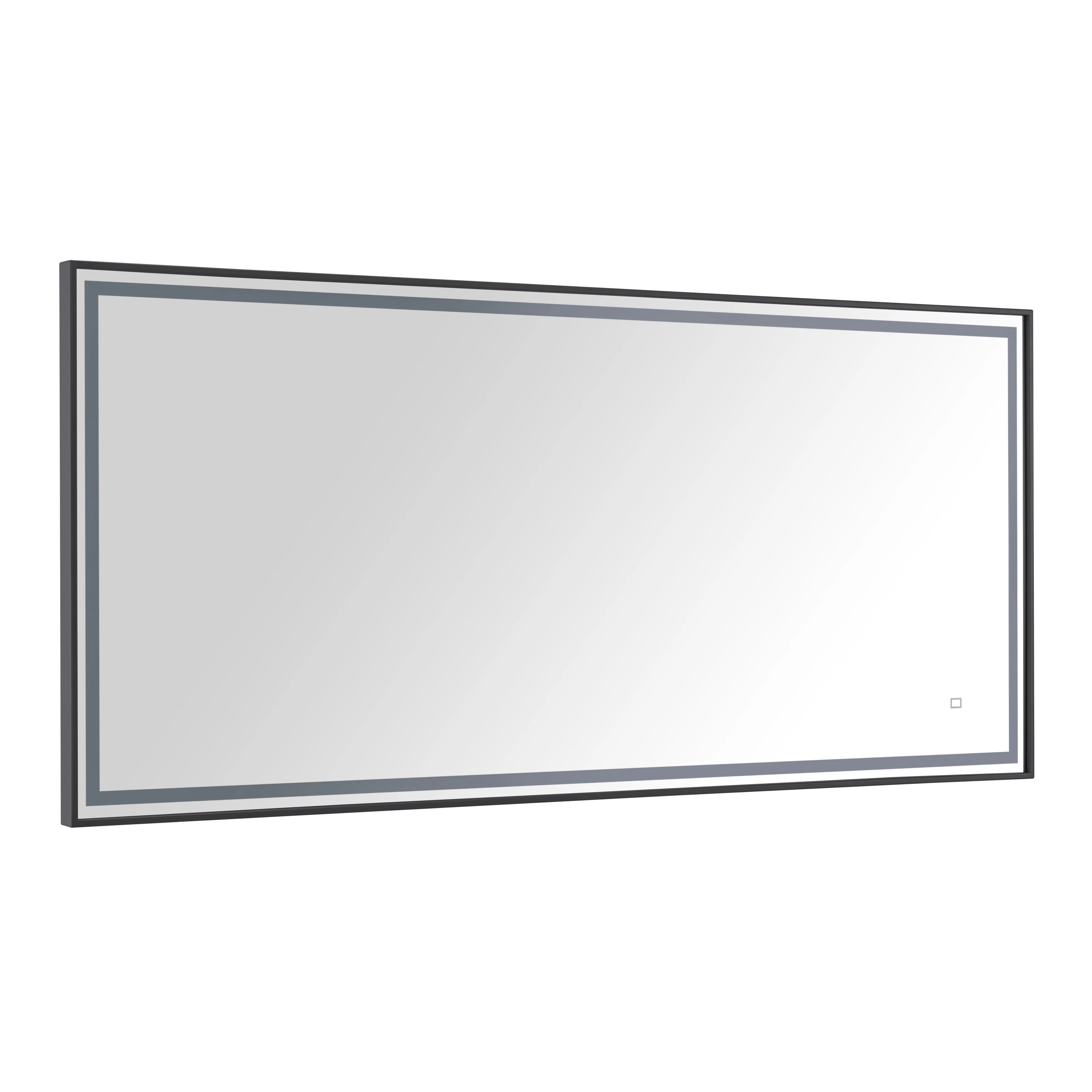 59 in. LED Bathroom Mirror with Stainless Steel Metal Frame