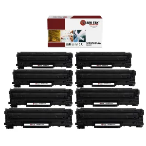 8 Pack Canon CRG128 CRG-128 Black Compatible Toner Cartridge | Laser Tek Services
