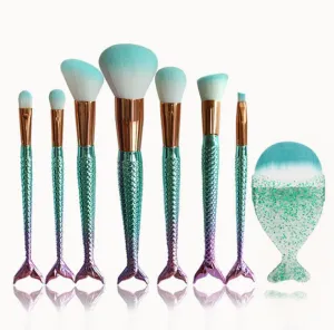 8 PCS Mermaid Makeup Brushes