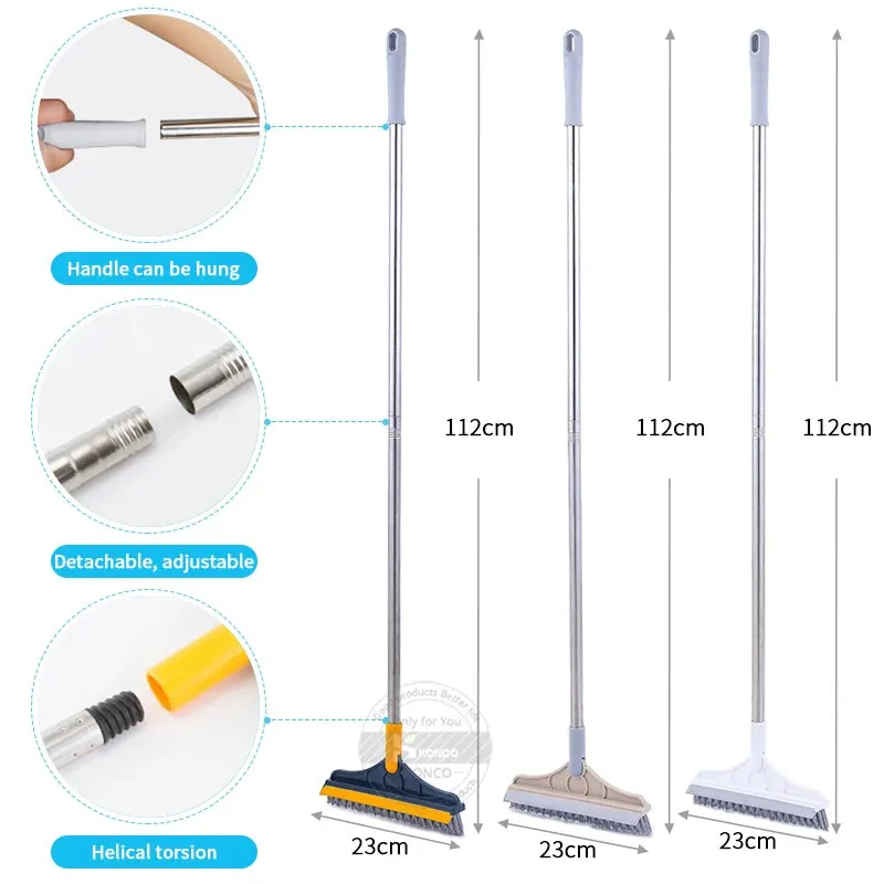 Adjustable Stainless Floor Scrub Brush