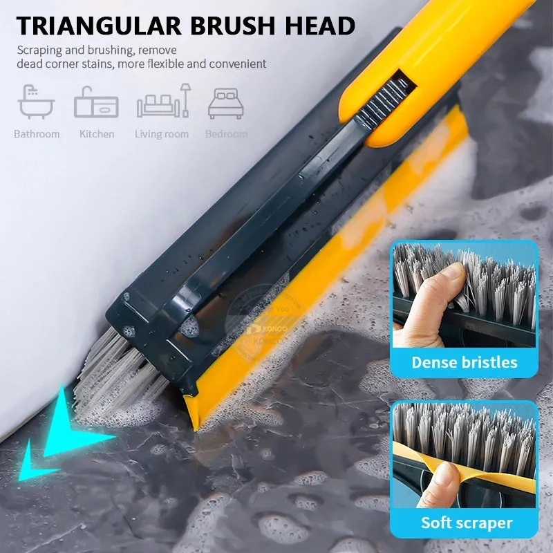Adjustable Stainless Floor Scrub Brush