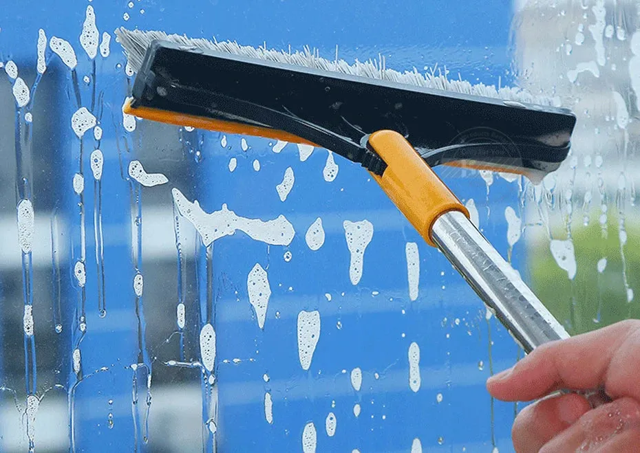 Adjustable Stainless Floor Scrub Brush