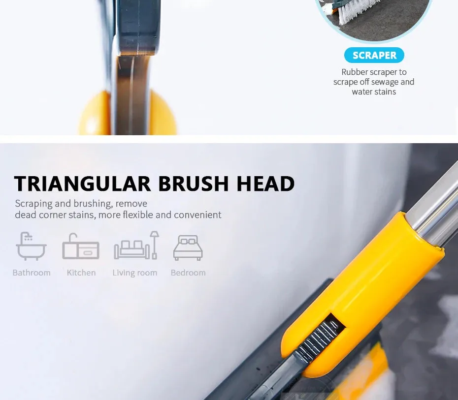 Adjustable Stainless Floor Scrub Brush