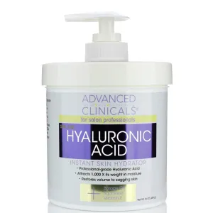 Advanced Clinicals Hyaluronic Acid Instant Skin Hydrator 454 g