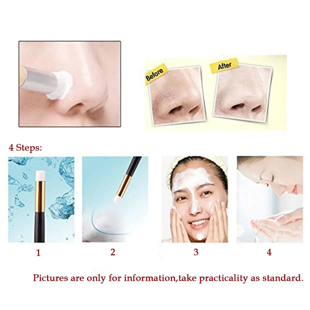 AKOAK 1 Pack Cleansing Nose Exfoliating Facial Blackhead Cleaning Brush Beauty Care Tool