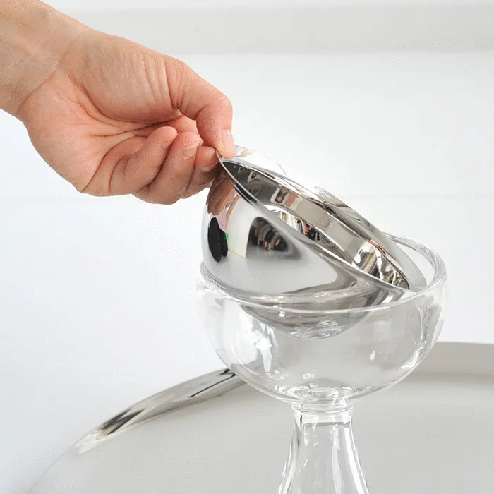 Alessi Big Love Ice Cream Bowl with Heart Shaped Spoon