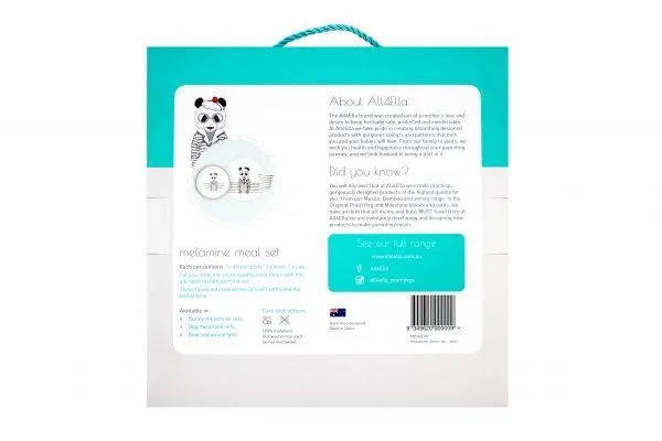 All 4 Ella Melamine Gift Set – Bear Grey
