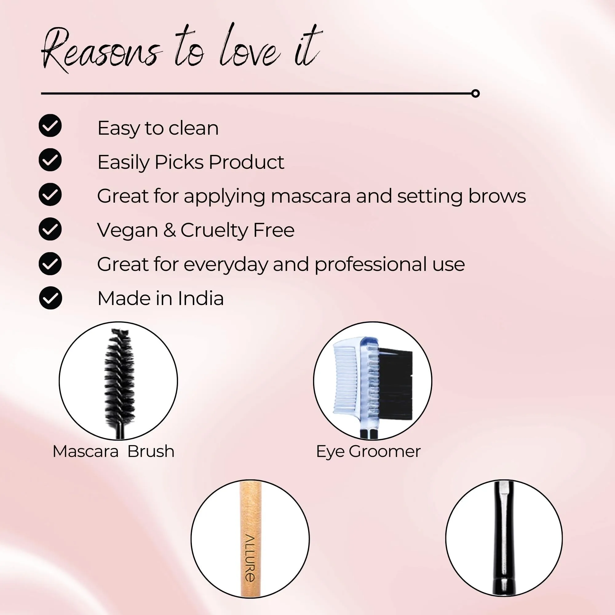 Allure Classic Mascara Brush & Eye Groomer Combo