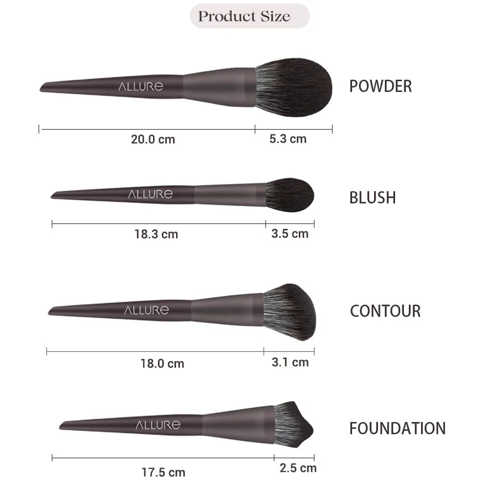 Allure Set of 10 Choco Make Brushes