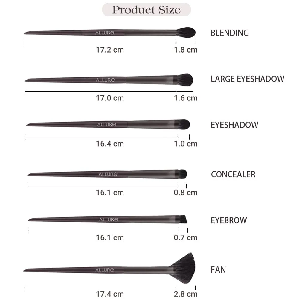 Allure Set of 10 Choco Make Brushes
