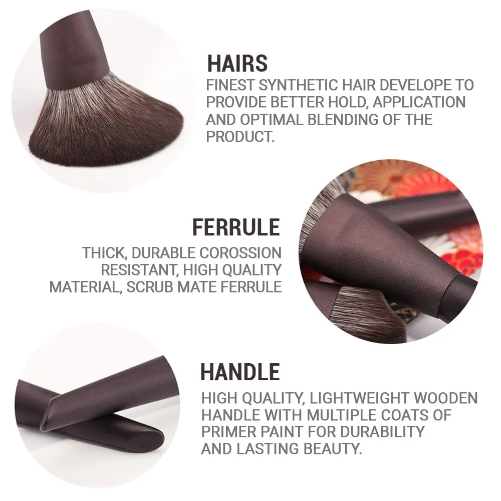 Allure Set of 10 Choco Make Brushes