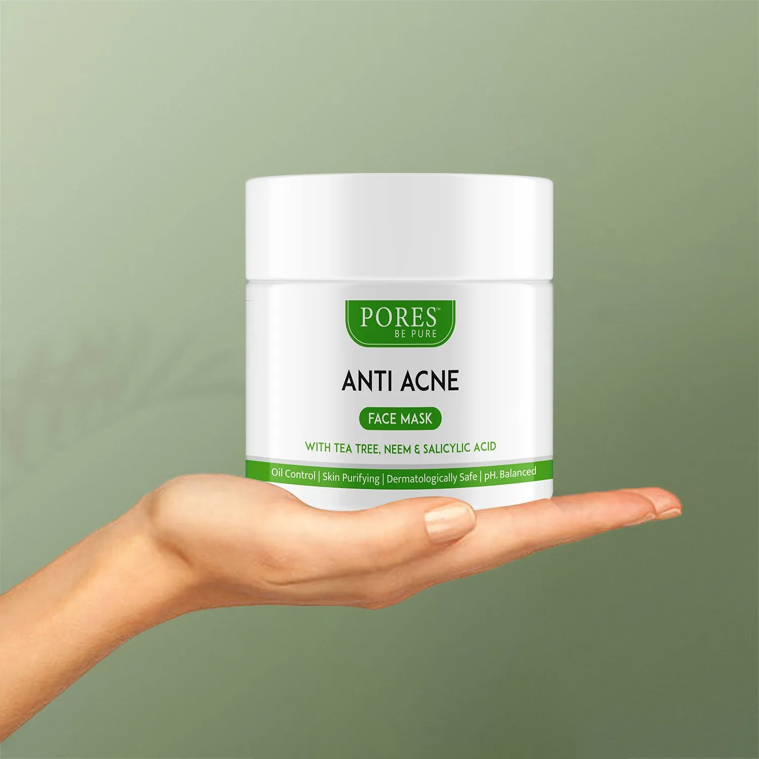 Anti Acne Face Mask – With Tea Tree, Neem & Salicylic Acid - 100 G