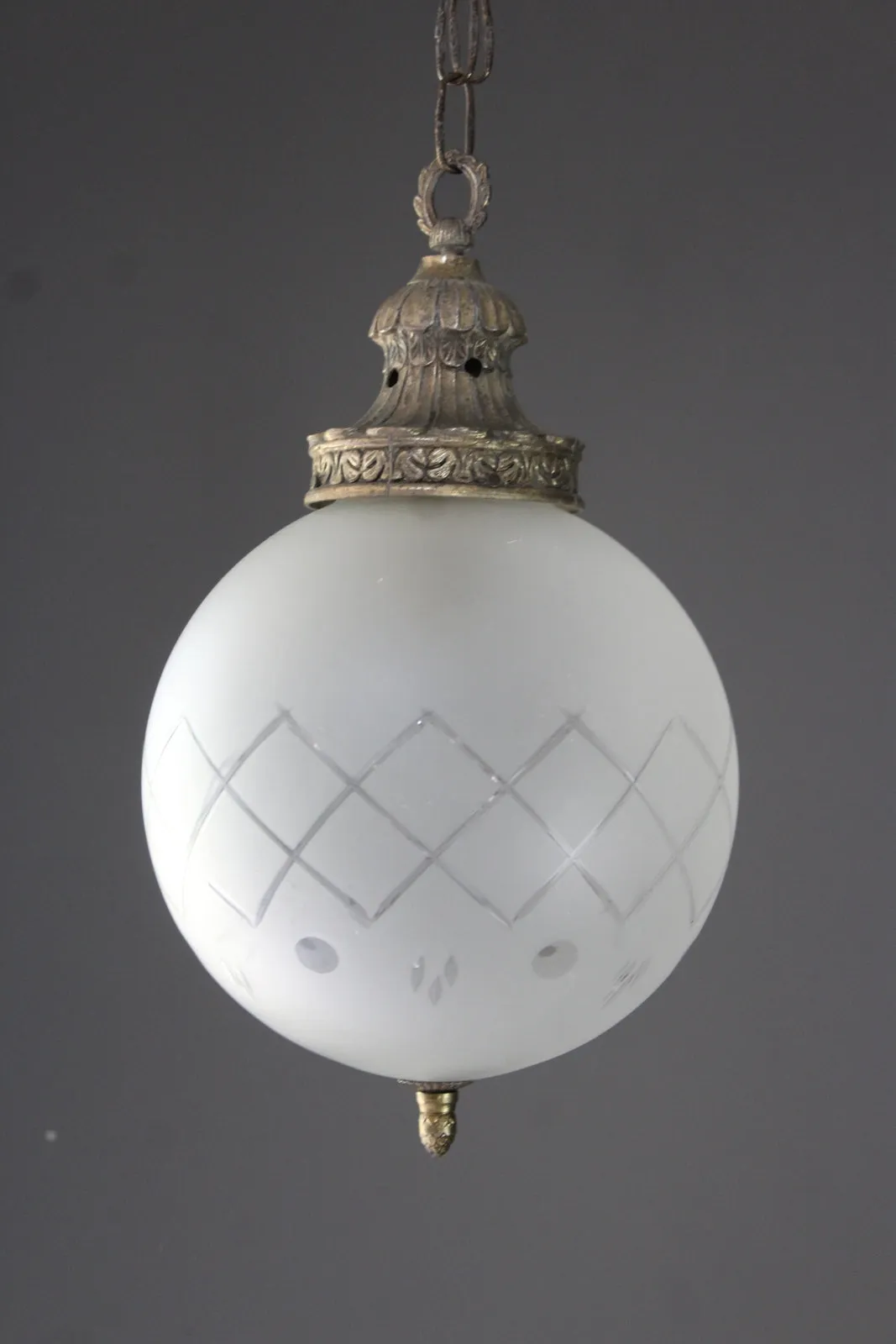 Antique Globe Ceiling Light