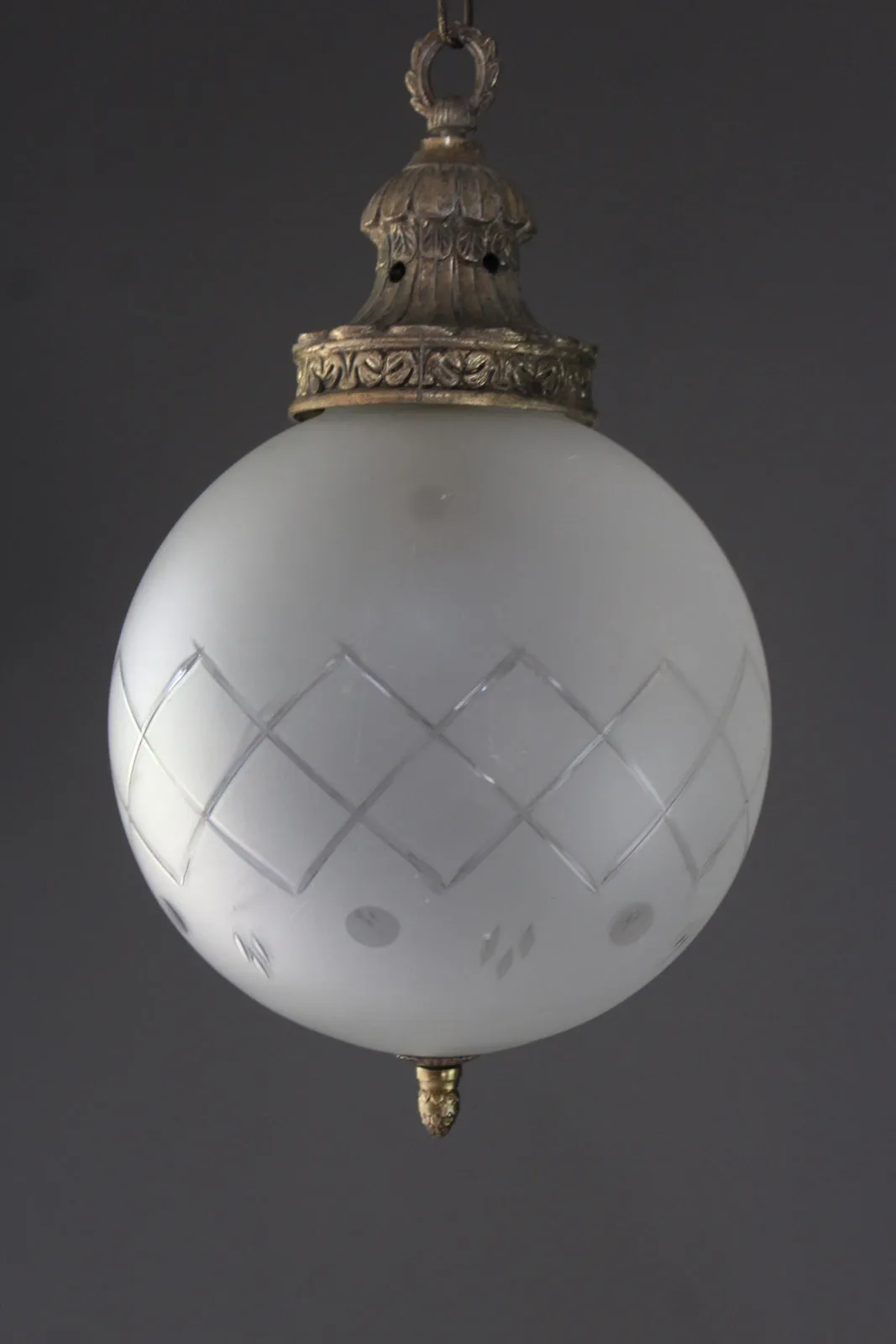 Antique Globe Ceiling Light