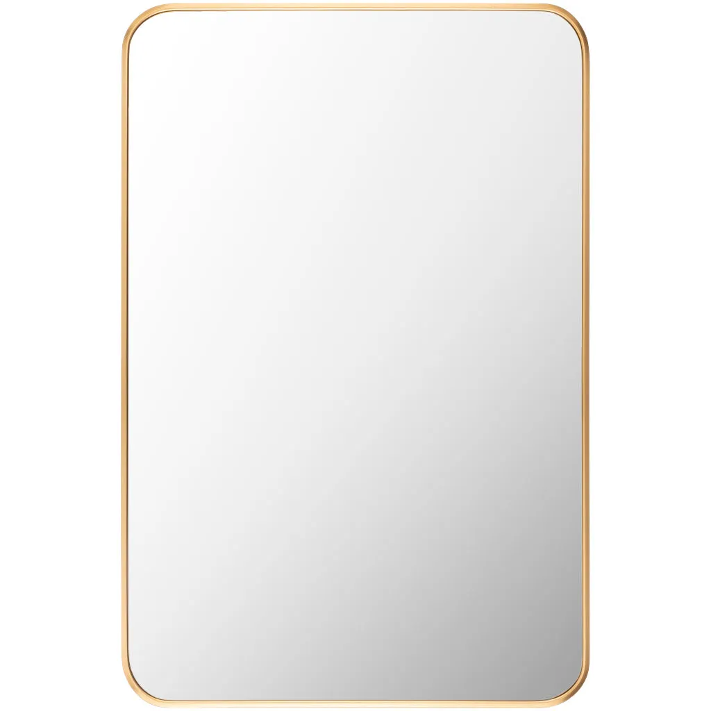 Aranya Rectangular Brass Mirror
