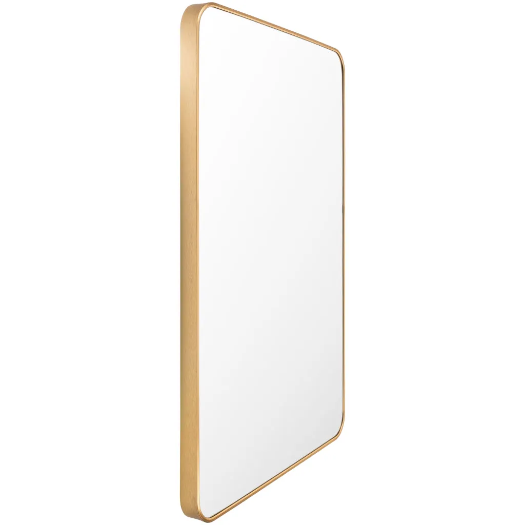 Aranya Rectangular Brass Mirror