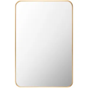 Aranya Rectangular Brass Mirror