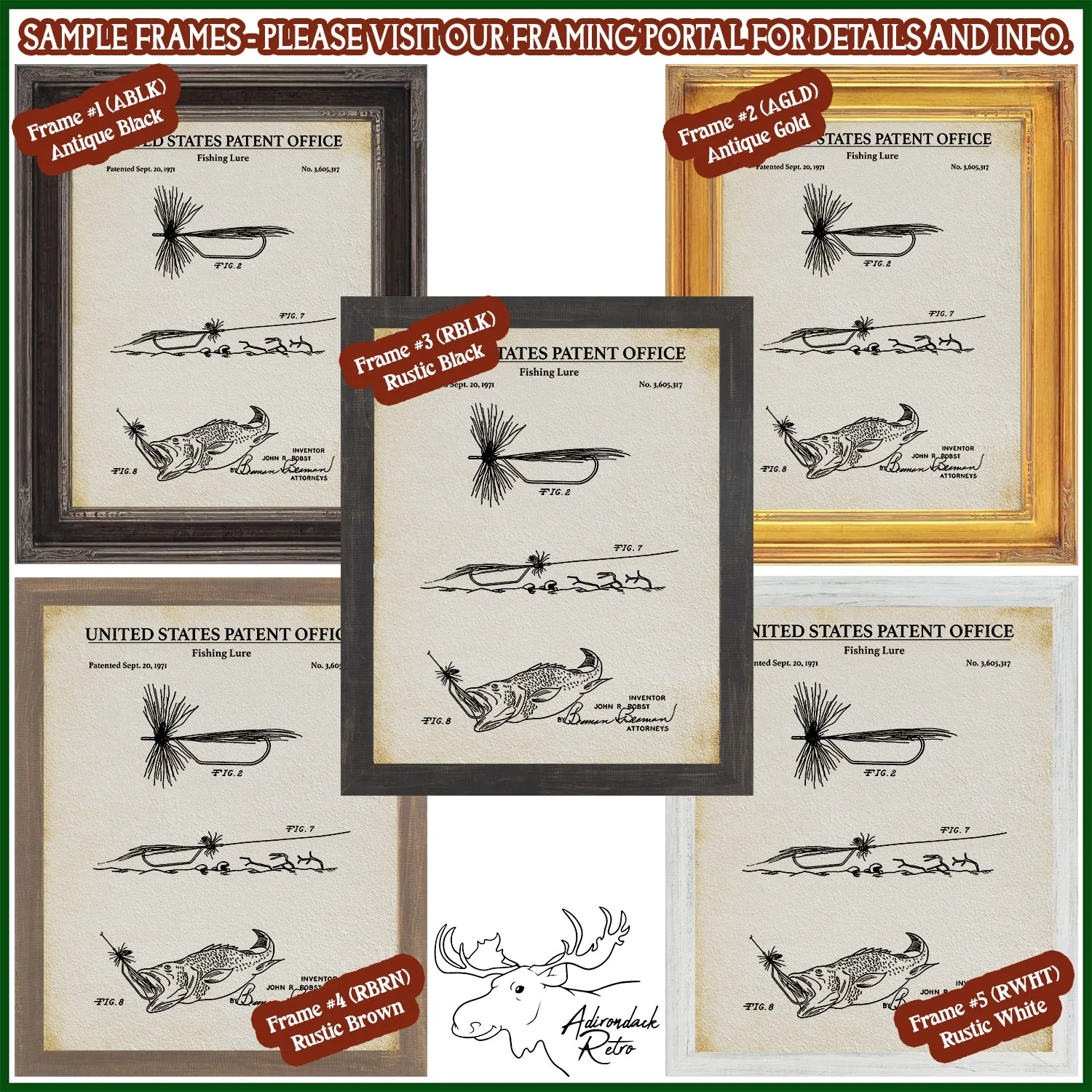 Architect Patent Print Set of 8