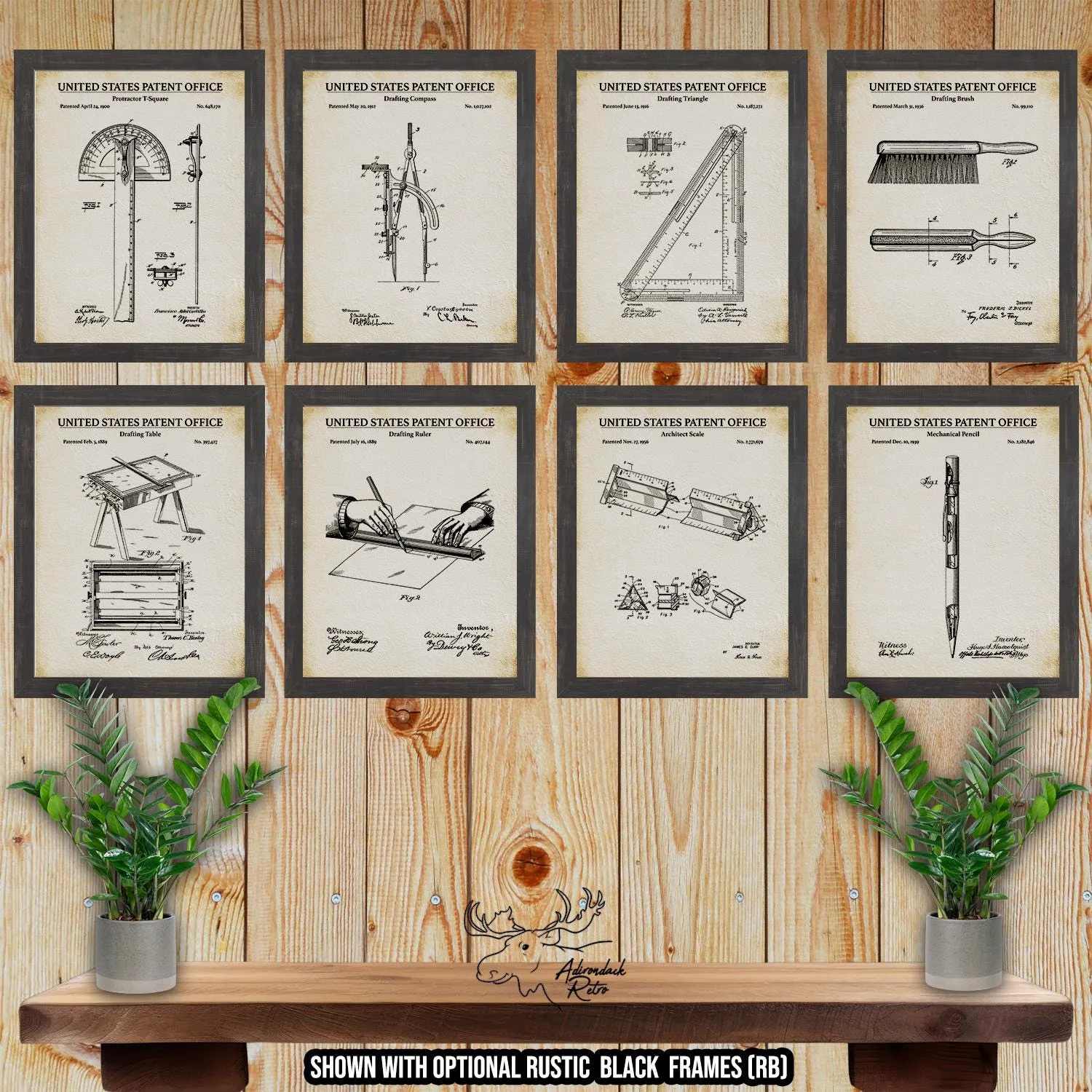 Architect Patent Print Set of 8